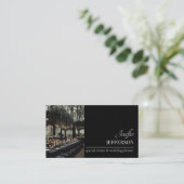 Dark Floral event wedding planner Visitekaartje (Staand voorkant)