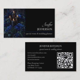 Dark Floral event wedding planner Visitekaartje