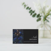 Dark Floral event wedding planner Visitekaartje (Staand voorkant)