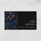 Dark Floral event wedding planner Visitekaartje (Voorkant)