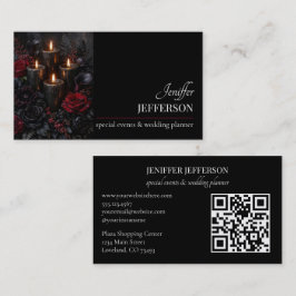 Dark Floral event wedding planner Visitekaartje
