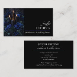 Dark Floral event wedding planner Visitekaartje