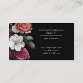 Dark Floral event wedding planner Visitekaartje (Achterkant)
