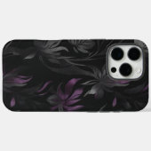 Dark Floral Fantasy-Gothic Paarse Elegantie Case-Mate iPhone Case (Achterkant (horizontaal))