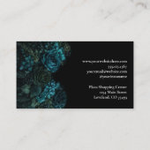Dark Floral Gothic Alternative Florist Visitekaartje (Achterkant)