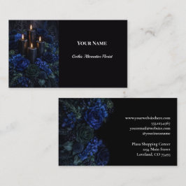 Dark Floral Gothic Alternative Florist Visitekaartje