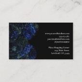 Dark Floral Gothic Alternative Florist Visitekaartje (Achterkant)