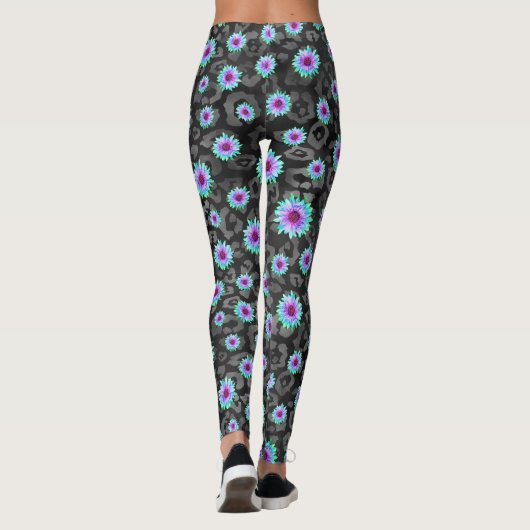 DARK FLORAL-LEGGINGS LEGGINGS (Achterkant)