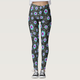 DARK FLORAL-LEGGINGS LEGGINGS