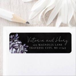 Dark Floral Moody Gothic Wedding Retour Adres Etiket