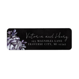 Dark Floral Moody Gothic Wedding Retour Adres Etiket