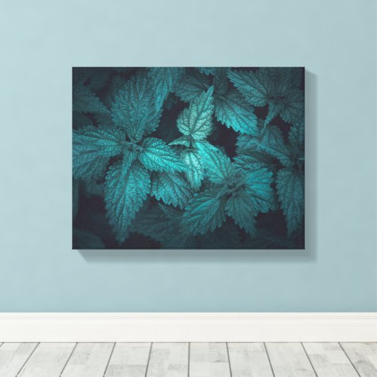 Dark Floral natuur Foto Canvas Afdruk (Insitu (Houten vloer))