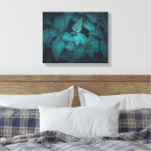 Dark Floral natuur Foto Canvas Afdruk (Insitu (Slaapkamer))