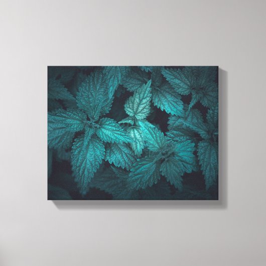 Dark Floral natuur Foto Canvas Afdruk (Voorkant)