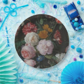 Dark Floral Papieren Bordje (Feest)