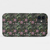 Dark Floral Pattern Case-Mate iPhone Case (Achterkant (horizontaal))