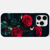 Dark Floral Roos Case-Mate iPhone Case (Achterkant (horizontaal))