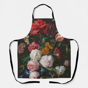 Dark Floral still Life Apron Schort
