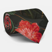 Dark Floral still life Stropdas (Opgerold)