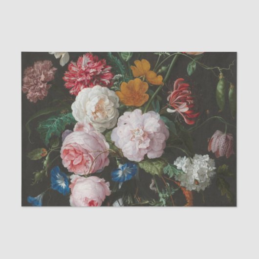 Dark Floral still life Tissuepapier (Voorkant)