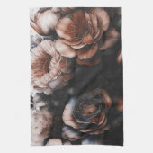 Dark Floral Theedoek (Verticaal)