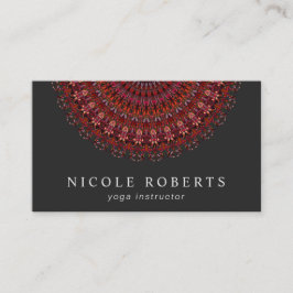 Dark Flower Garden Mandala Visitekaartje