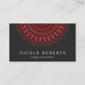 Dark Flower Garden Mandala Visitekaartje (Voorkant)