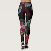 dark flower leggings (Achterkant)