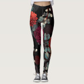 dark flower leggings (Voorkant)