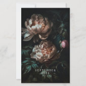 Dark Flowers Custom Text Planner Dashboard (Voorkant)