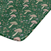 Dark Forest Emerald Fungi Luxury Jewel Tone Gift Snijplank (Hoek)