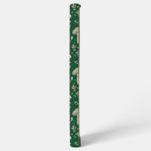 Dark Forest Emerald Fungi Seamless Sophisticated Samsung Galaxy Hoesje (Linkerkant)