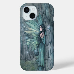 Dark Forest Fairy Fantasy Mystiek kunstwerk iPhone 15 Case