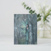 Dark Forest Fairy Mystieke Fantasy Art Briefkaart (Staand voorkant)
