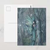 Dark Forest Fairy Mystieke Fantasy Art Briefkaart (Voorkant / Achterkant)