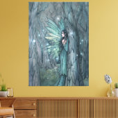 Dark Forest Fairy Mystieke Fantasy Art Canvas Afdruk (Insitu (Woonkamer))