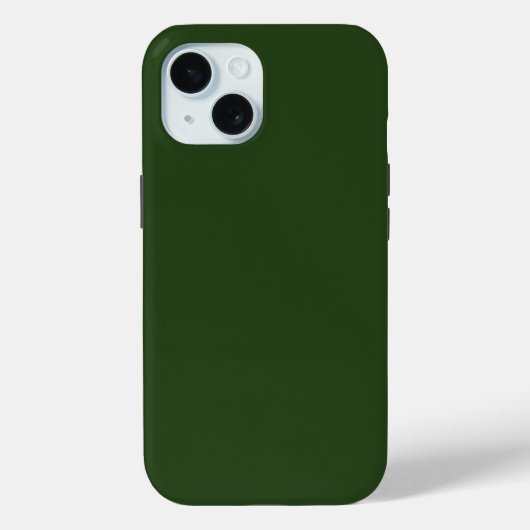 Dark Forest Green iPhone 15 Hoesje (Achterkant)