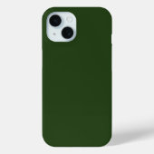 Dark Forest Green iPhone 15 Hoesje (Achterkant)