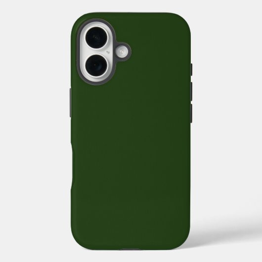 Dark Forest Green stoere iPhone 16 Hoesje (Achterkant)