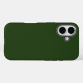 Dark Forest Green stoere iPhone 16 Hoesje (Achterkant (horizontaal))