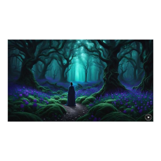 Dark Forest Landscape Print Foto Afdruk (Voorkant)