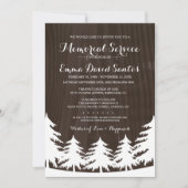 Dark Forest Memorial Service nodigt uit Kaart (Voorkant)