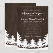 Dark Forest Memorial Service nodigt uit Kaart (Voorkant / Achterkant)