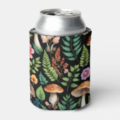 Dark Forest Paddestoel Woodland Art Blikjeskoeler (Blikje Voorkant)