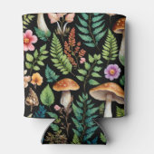 Dark Forest Paddestoel Woodland Art Blikjeskoeler (Achterkant)