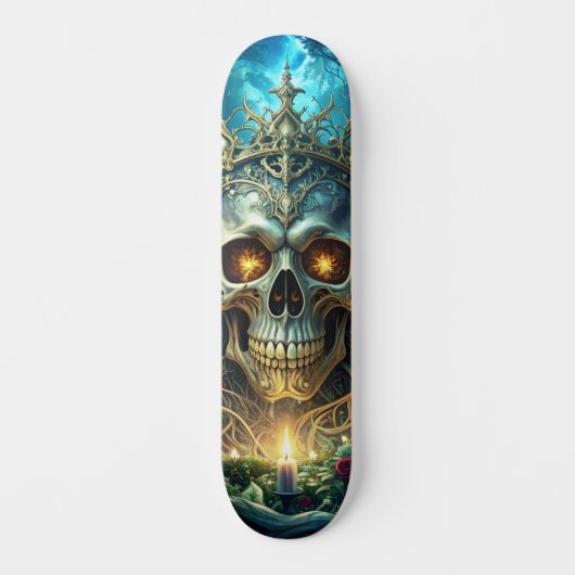 Dark Forest Skull Persoonlijk Skateboard (Voorkant)