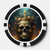 Dark Forest Skull Poker Chip (Voorkant)