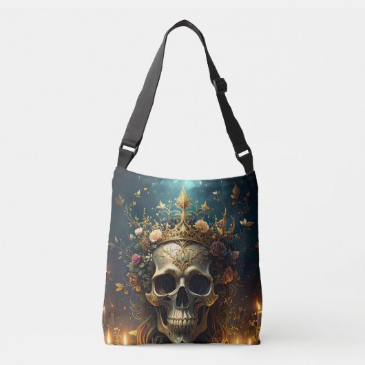 Dark Forest Skull-Tas Crossbody Tas (Voorkant)
