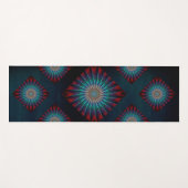 Dark Fractal Diamond Pattern Yogamat (Voorkant (horizontaal))