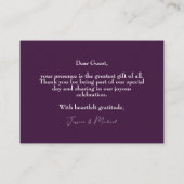 💍Dark Fuchsia Enchantment Waterverf Plaatskaartje (Achterkant)